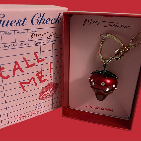 Betsey Johnson Accessories - Betsey Johnson Red Strawberry Key Chain